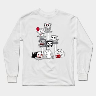 Halloween Cat Tree Long Sleeve T-Shirt